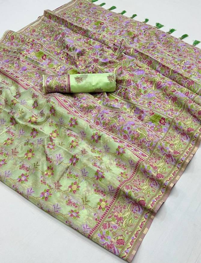 Kaarsi Silk By Rajtex Organza Parsi Handloom Weaving Saree Orders In India